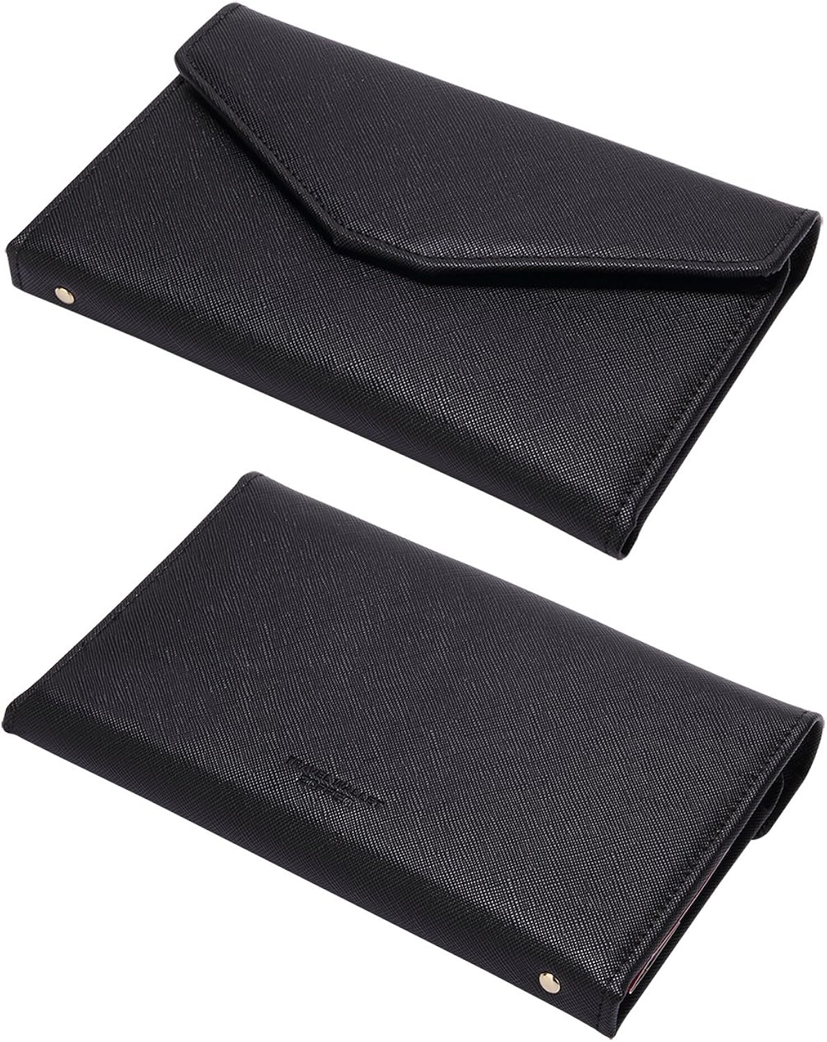 | Zoppen Multi-purpose Rfid Blocking Travel Passport Wallet (Ver.4) Tri-fold Document Organizer Holder, 1 Black | Passport Wallets