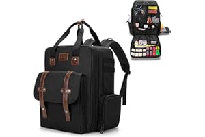 BAFASO Large Capacity Barber Case, Travel Hairdresser Bag Holds Various Hair Cutting Tools (Bag Only), Black