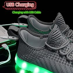 BosenHulu Light Up Shoes for Women Men Unisex USB