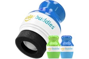 Solar Buddies Sunscreen Applicator - Full Green & Blue Duo- BPA-Free Refillable Roll on Sponge Sunscreen,Suncream & Lotion Applicator For Kids,Adults & Families Holds 3.4fl oz,Perfect Size for Travel