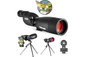 ESSLNB Spotting Scope with Tripod and Phone Adapter BAK4 25-75X70 FMC Target Spotting Scope for Hunting Spotting Scope for Target Shooting Bird Watching