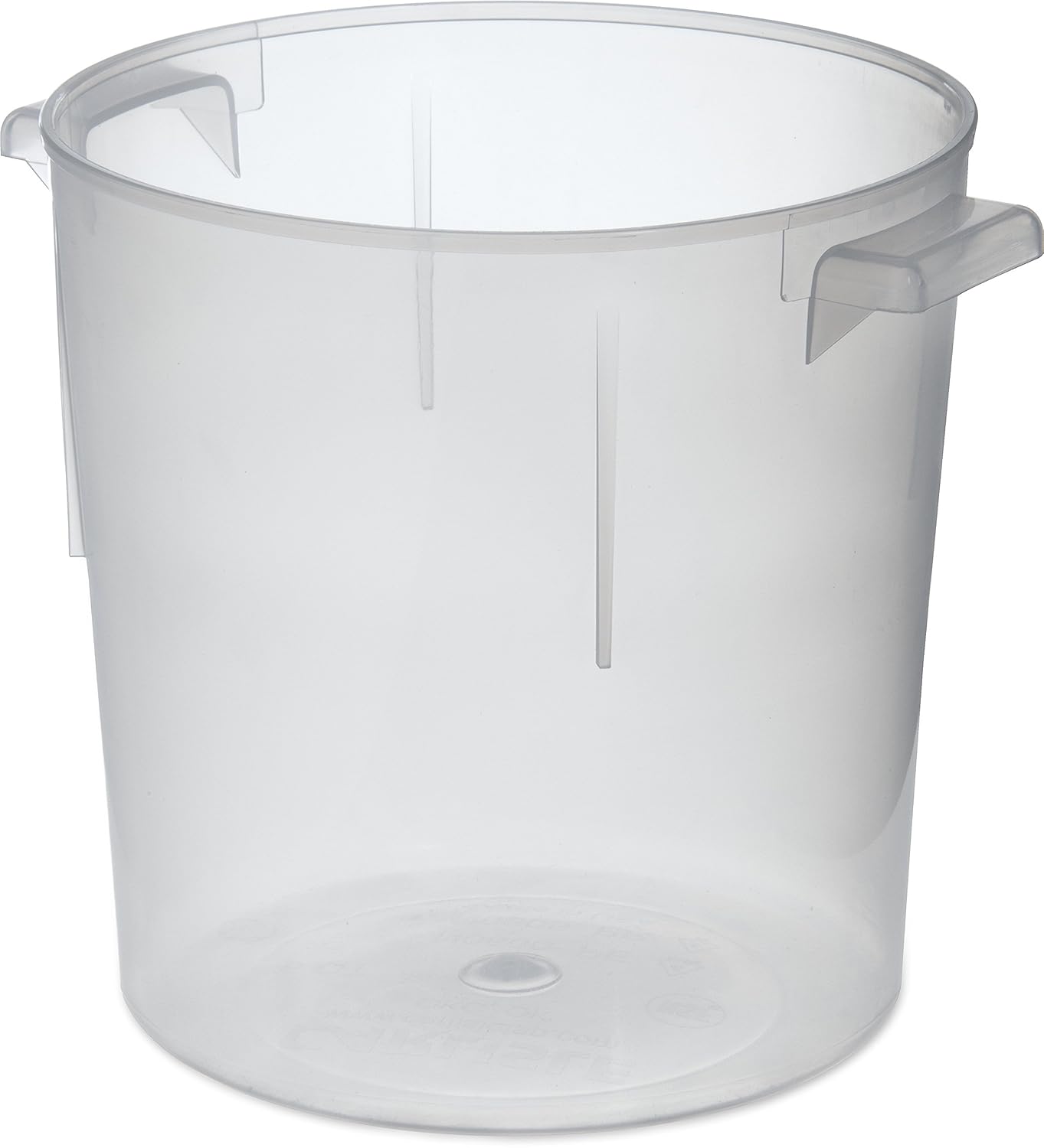 Carlisle 060530 BPA-Free Bains Marie Round Storage Container, 6 Quart, Clear