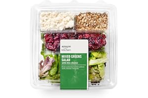 Amazon Kitchen, Mixed Greens Salad With Feta Cheese, 6.3 Oz