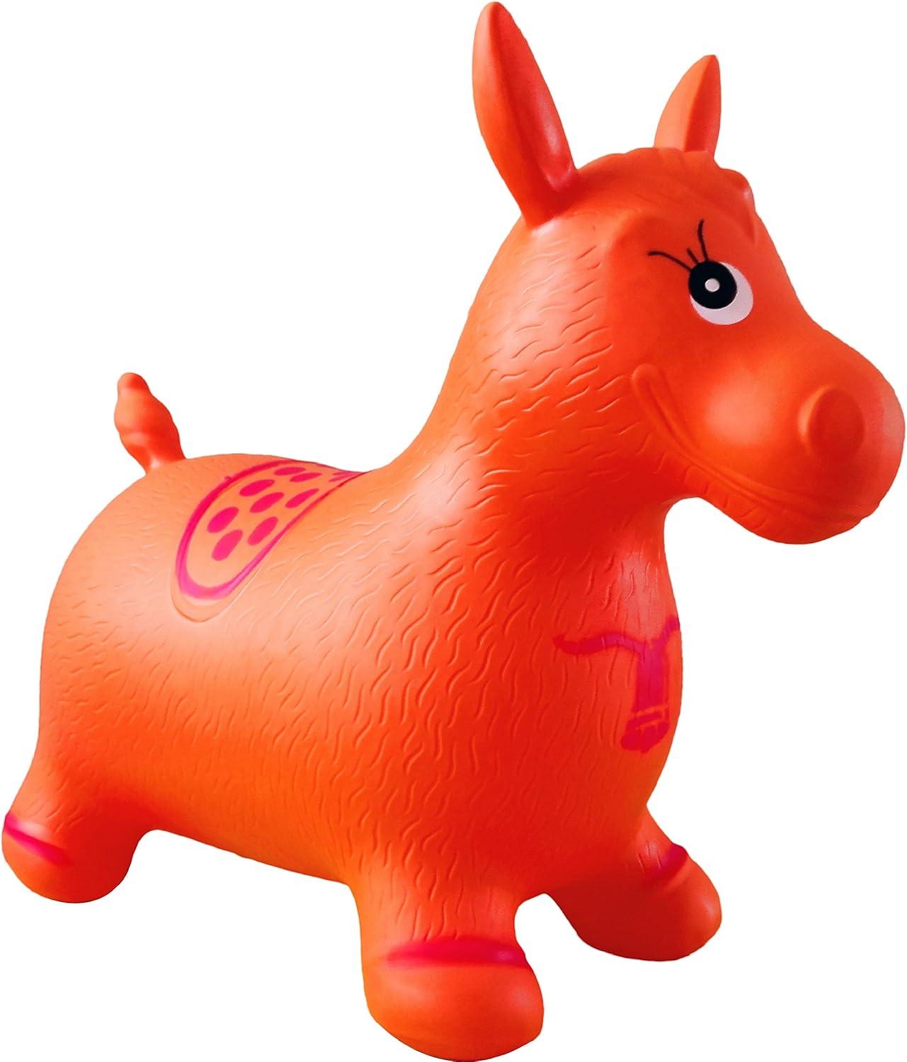 space bouncy orange toy for riding on