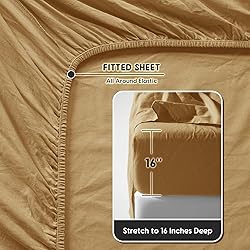 Shilucheng 100% French Linen Sheets - California