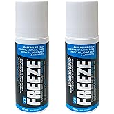 X3 Freeze Cooling Pain Relief Roll-On with Menthol - Fast Acting Topical Pain Reliever for Muscle, Joint, Arthritis, Back Pai