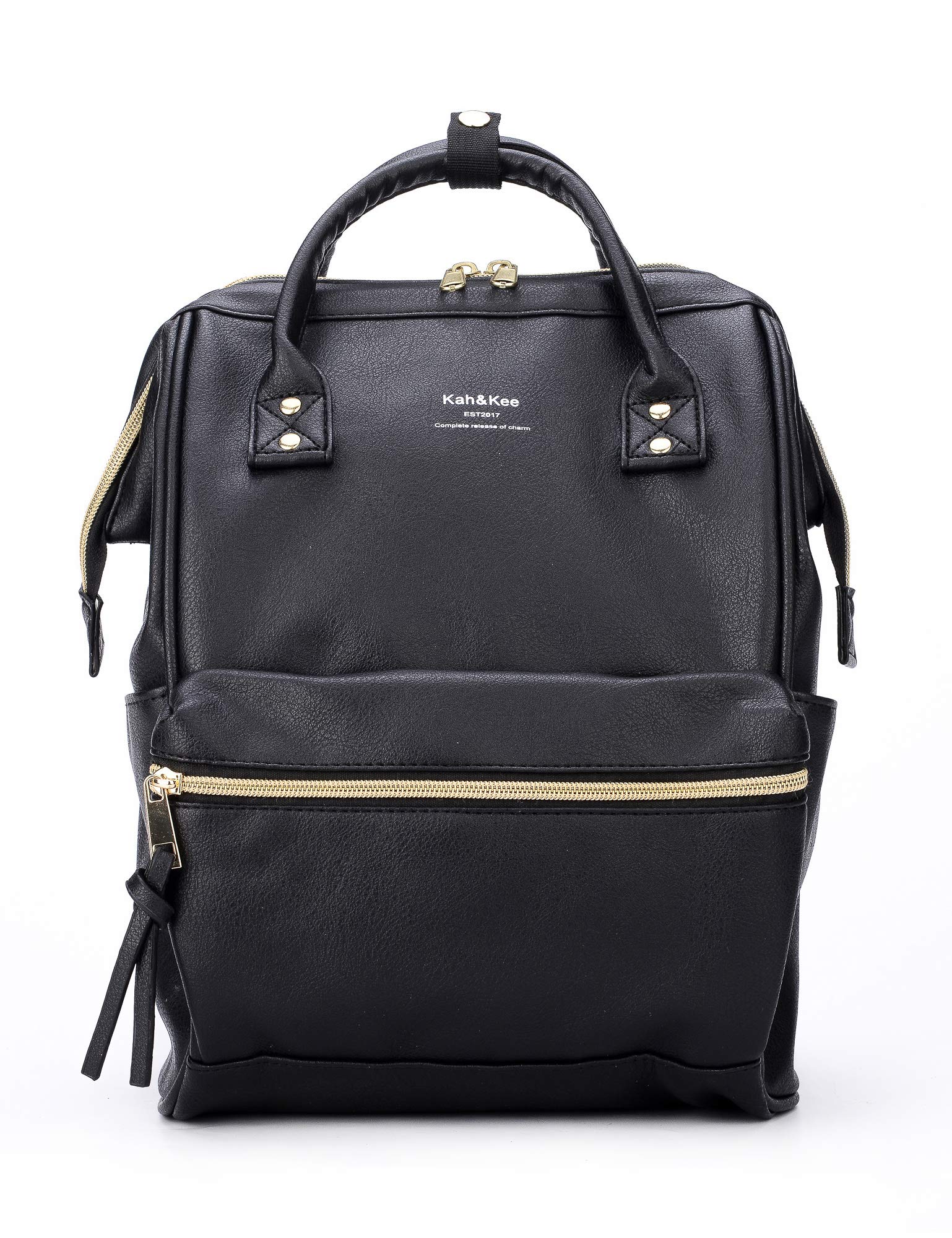 Kaukko Bags Kah&Kee Leather Backpack Diaper Bag with Laptop