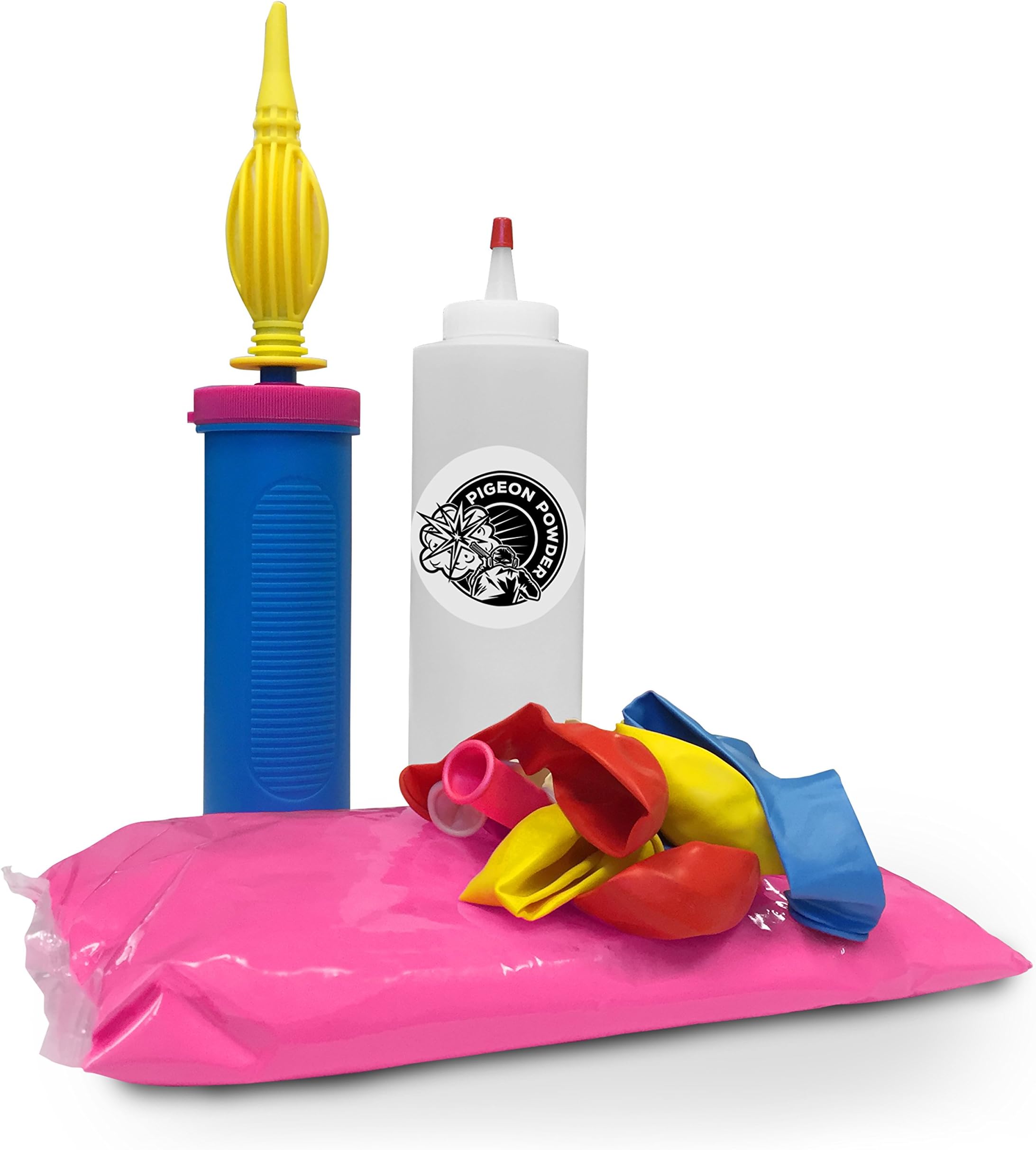 DIY Target Practice - Pigeon Powder Balloon Kit - 1 lb Target Kit by Chameleon Colors (Pink)