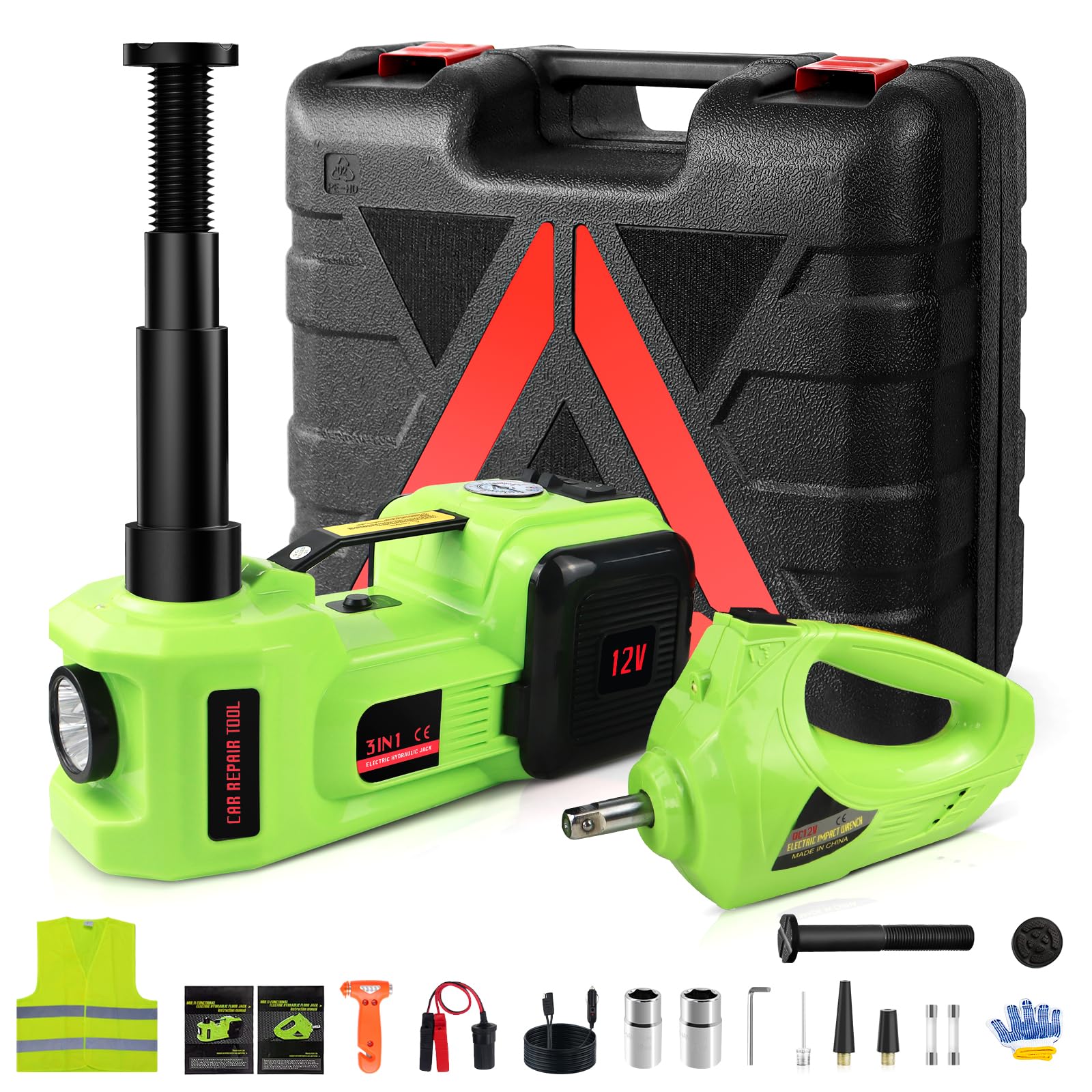 2 Ton Electric Hydraulic Jack, 12V DC Automotive Car Automatic