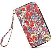 LOVESHE Women Wallet Card RFID For Womens Holder Blocking Credit Small Zipper Purse Pocket Bifold Slim Coin ID Ladies Wristlet Clutch Large Capacity Window Case Travel Zip Women's