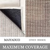 MAIYADUO 150x200 cm Rug Pad Non Slip Underlay for Hard Floors view 4