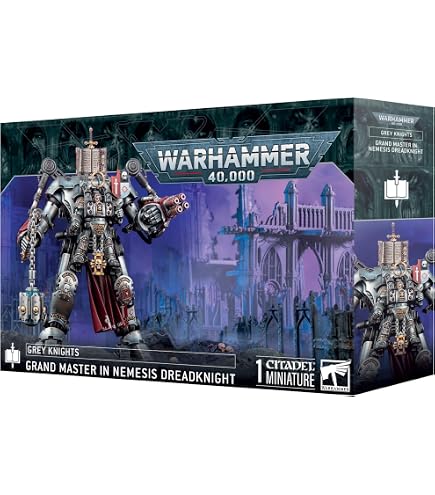 Warhammer 40k – Gran Maestro Voldus De Los Caballeros Grises, Miniatura De Plástico Con Base De 40mm, Ideal Para Coleccionistas Y Jugadores De Estrategia