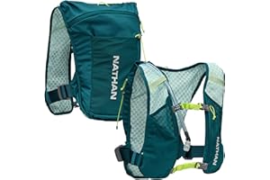 Nathan QuickStart 1.5L Hydration Pack Vest with Bladder or flasks, Storage Pockets, Breathable Moisture-Wicking Fabric, Adjustable Straps for Running, Hiking, Walking, Marathons, Obstacle Races