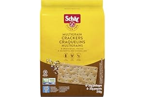 Schar Gluten-Free Multigrain Crackers - Non GMO, Lactose Free, Gluten-Free Saltine Crackers, 6 Individually Wrapped Packs, 21