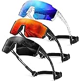 TURBOPEP 3 Pack Kids Polarized Sunglasses - Youth Baseball Sunglasses for Boys Girls Age 3-12 Sports UV Protection Goggles