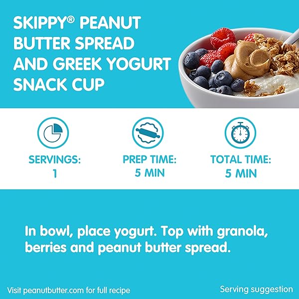 SKIPPY NATURAL CREAMY PEANUT BUTTER, 7 G PROTEIN PER SERVING, 40 OUNCE