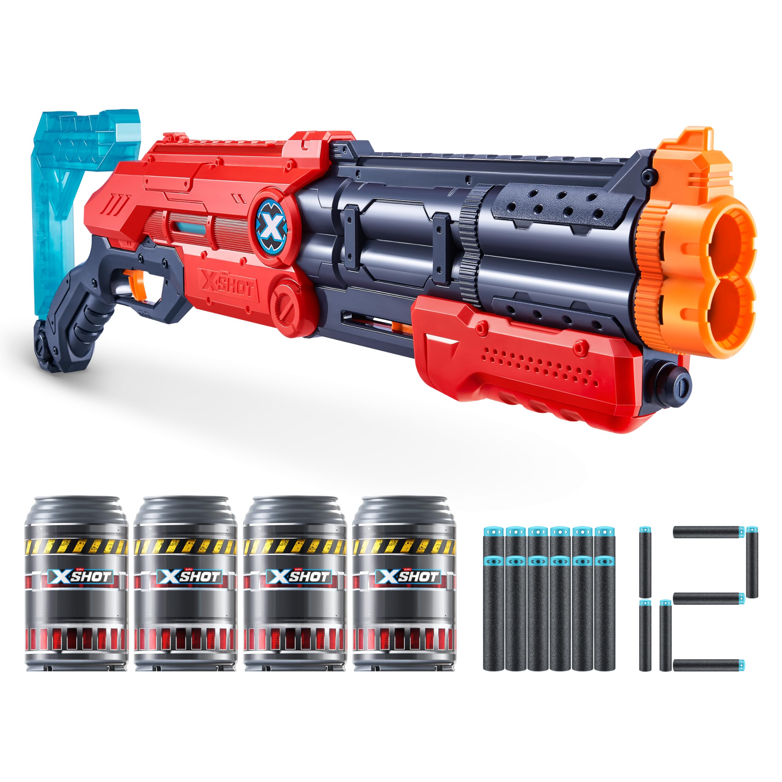 XSHOT Excel Vigilante (12 Darts + 4 Shooting Targets) by ZURU