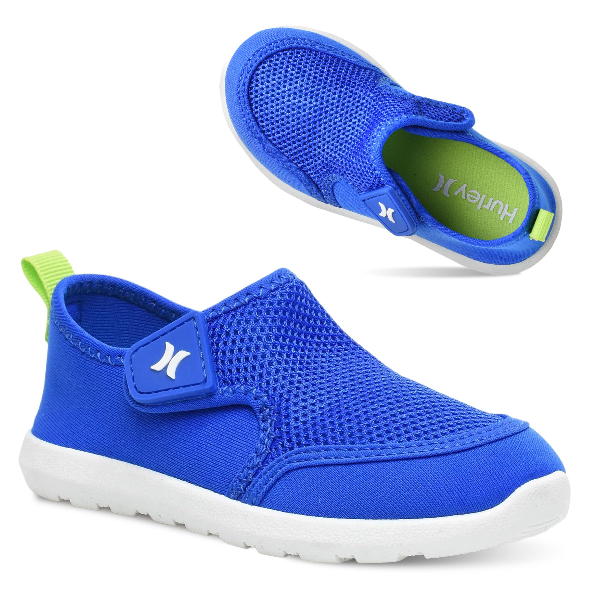 Photo 1 of Hurley Kids Spence Toddler Water Shoes - Quick-Dry Water Shoes for Boys and Girls, Lightweight, Easy Slip-On with Adjustable Upper, for Beach, Water Play and Pool Fun, Royal