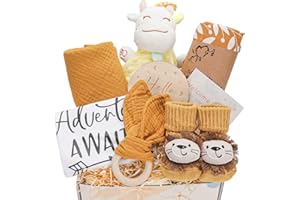 PENGTAI Baby Boy Gifts,Baby Shower Gifts for Boys,Newborn Essentials Must Haves,Newborn Baby Gifts Set,Baby Boy Gift Basket,Unique Baby Gifts Basket Gender Reveal Gifts, Baby Swaddle Blanket