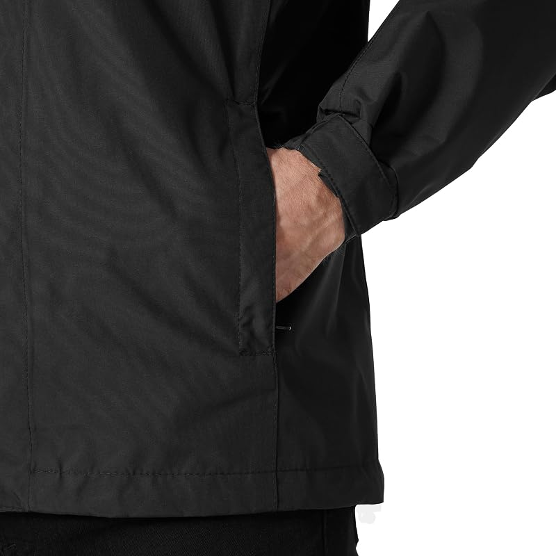Herren Standard Dubliner Wasserdicht Winddicht Atmungsaktiv Regenmantel Jacke, 990 Schwarz, Medium