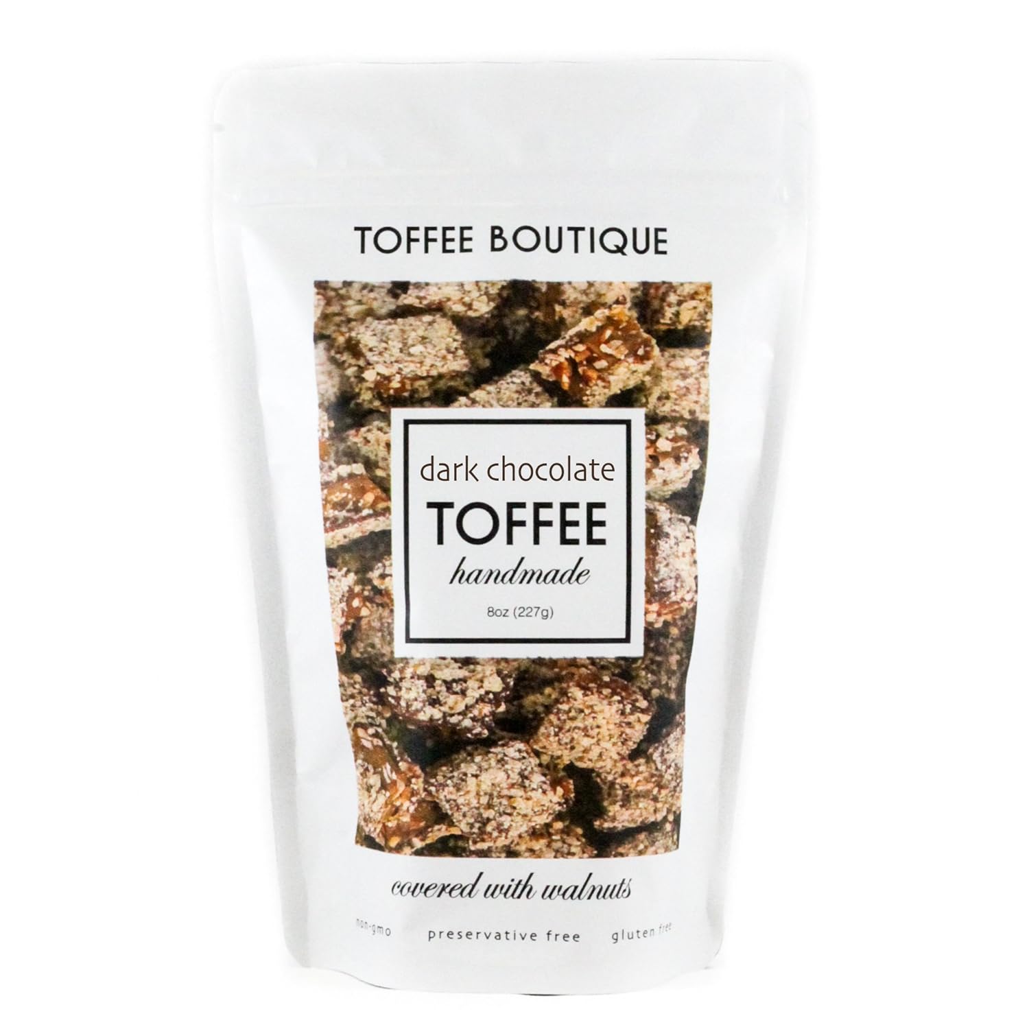 Toffee Boutique Dark Chocolate Toffee, 0.5 Pound Grocery