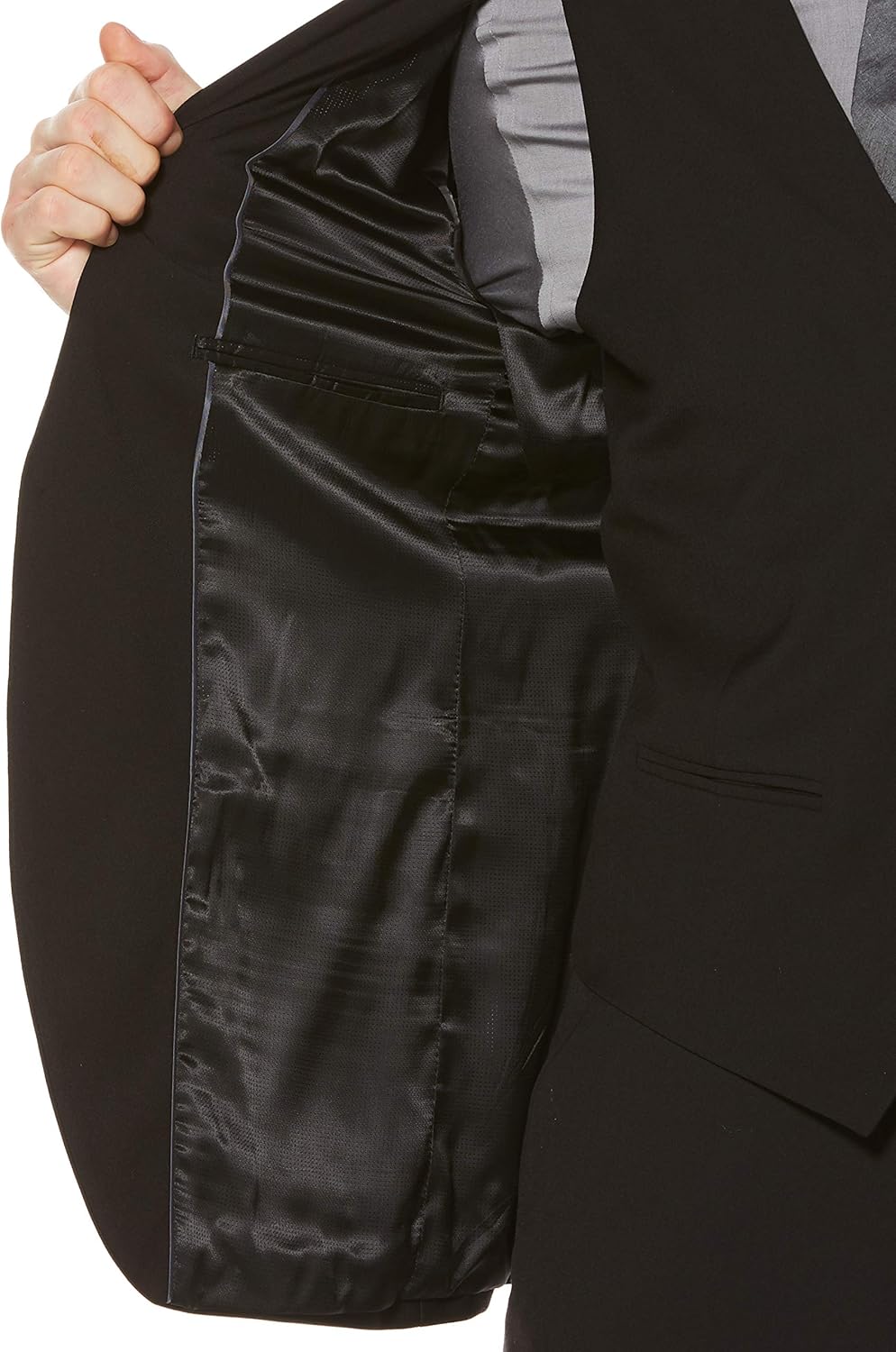 Perry Ellis Men's Slim Fit Solid Jacket at  Men’s Clothing store: Business Suit Jackets