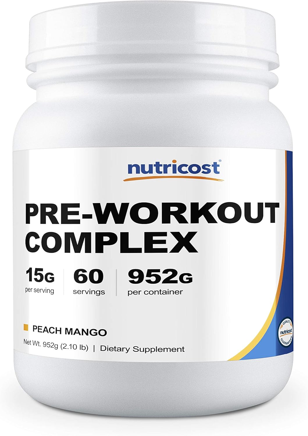 Nutricost Pre-Workout Complex (Peach Mango, 60 Servings): Health & Personal Care