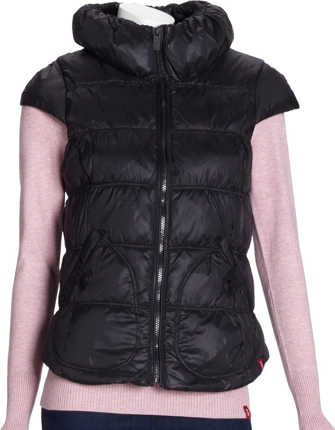 edc by ESPRIT Vest H40818 Damen Westen, Gr. (M), Schwarz (001) Amazon.de Bekleidung