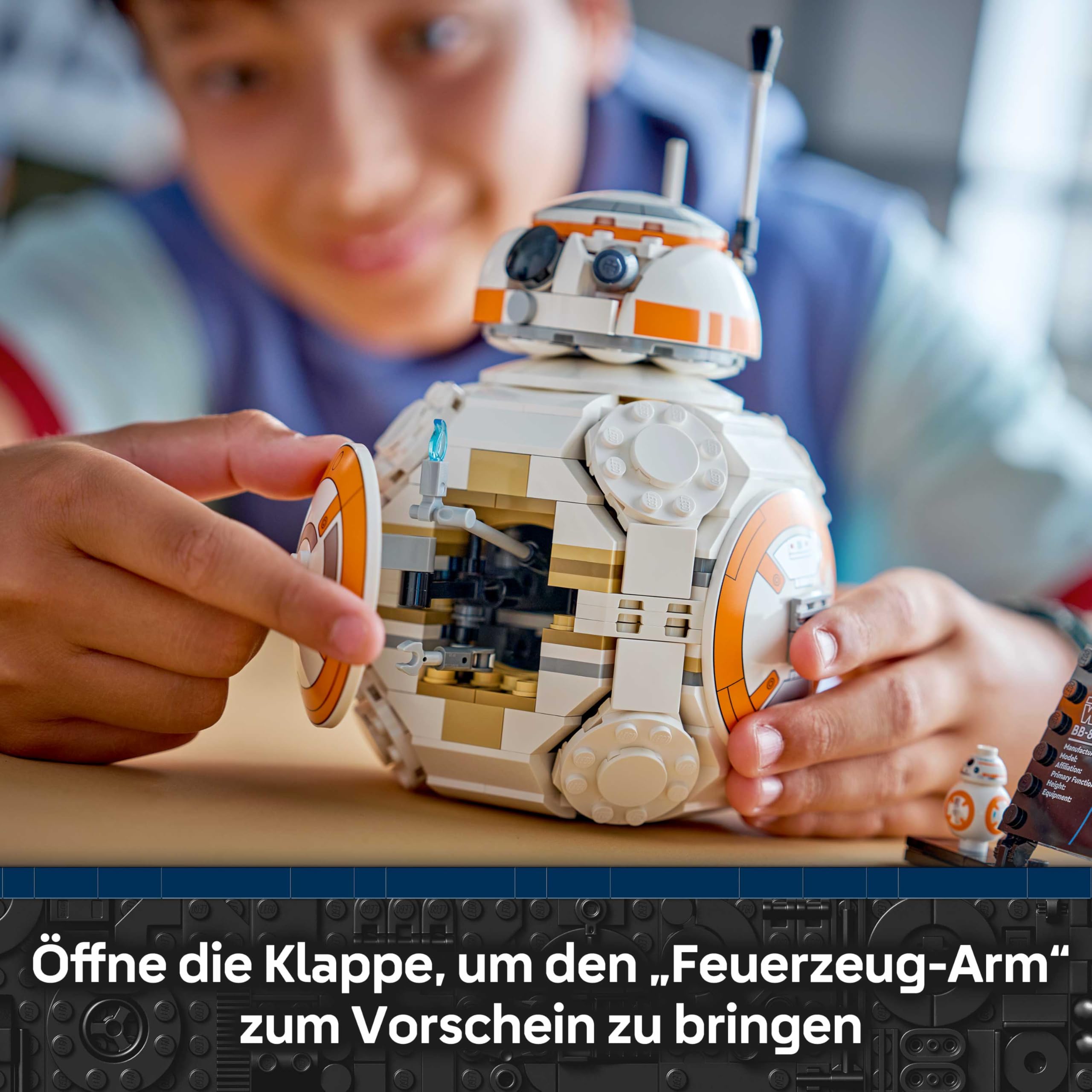 LEGO Star Wars 75452 Der Astromech-Droide BB-8 - Sammelbares 3D Modell zum Bauen und Ausstellen - DIY Deko - Geschenk zum Vatertag für alle Fans 4