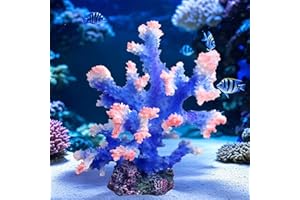 Aiqriwv Polyresin Coral Ornament for Fish Tank Decorations,Aquarium Landscape Decor - Safe for Saltwater & Freshwater