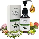 3.4 fl oz Anti-Cellulite Massage Oil with 7 Pure Natural Essential Oils for Body Massage Therapy, SPA, Tightening Skin and Reducing Stretch Marks(Neroli Scent)
