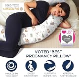 Niimo XXL Pregnancy Pillow & Nursing Pillow 2-in-1 100% Cotton Cover view 2