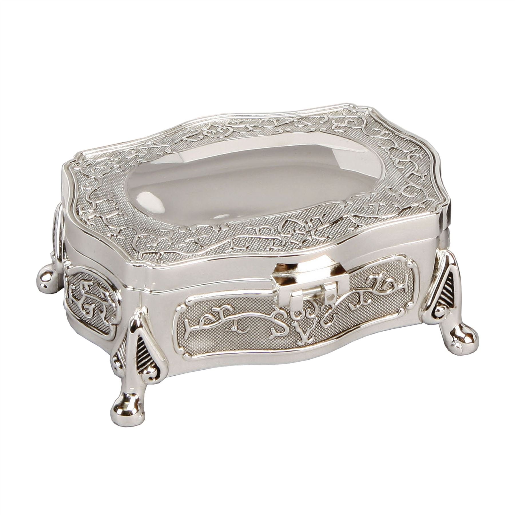 Sophia JTB100PB Silver Plated Trinket Box