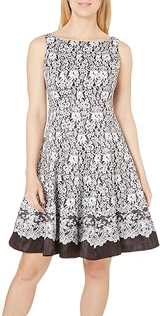taylor floral fit and flare dress