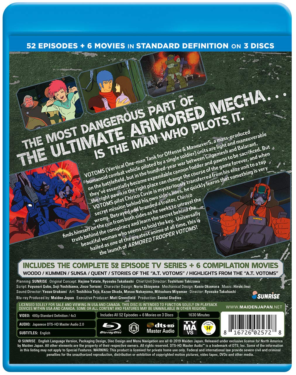 Amazon Com Armored Trooper Votoms Tv Blu Ray Hozumi Goda Kazuko Yanaga Yoko Kawanami Ryosuke Takahashi Movies Tv