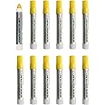 Sakura Low Halogen Solid Paint Markers with Twist Up Tip - Permanent Marker Pens - Marker for Steel and Metal - Yellow Paint - 12 Pack