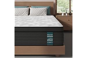 Sleepmax Extra Firm Queen Mattress 12 Inch - Deep Sleep Hybrid Mattress Pressure Relief - Back & Side Sleepers No Sagging Bed in a Box - Fiberglass-Free, CertiPUR-US Certified, 365-Night Trial