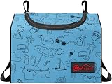 Vinsani Clothes Peg Bag Premium Zipped Waterproof Wearable Bag Blue view 8