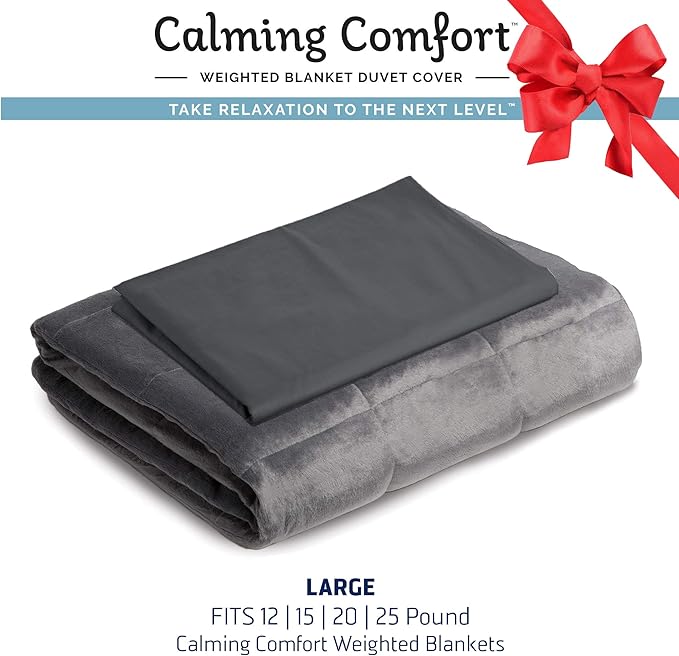 Amazon.com: Calming Comfort by Sharper Image Weighted Blanket Duvet