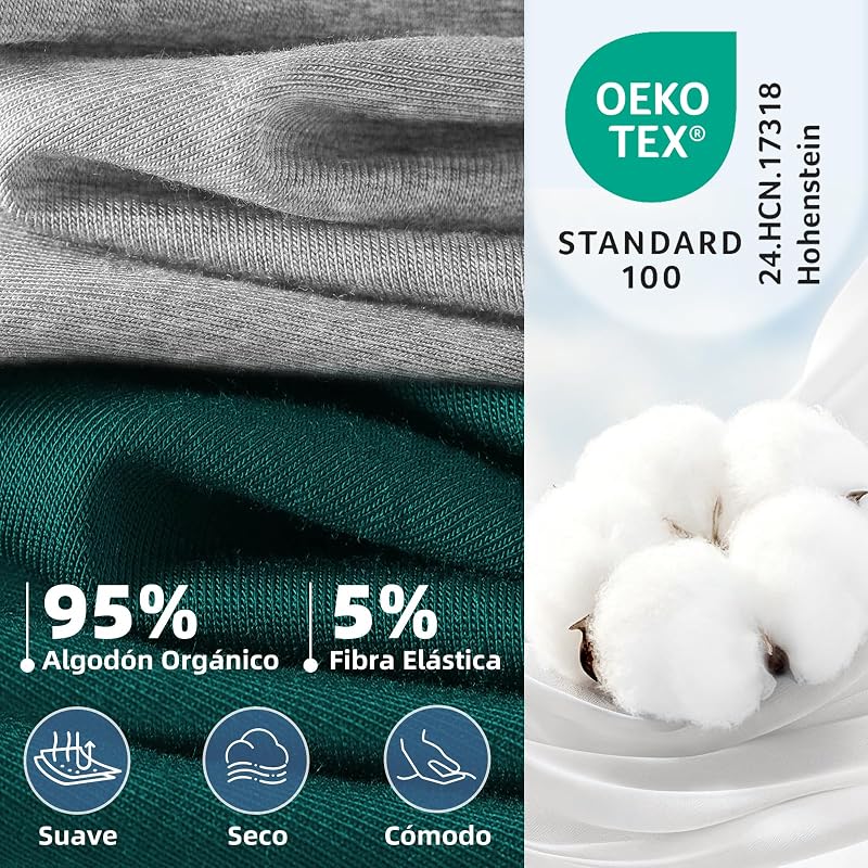 Pack de boxers masculinos com 10, de algodão, macio e confortável