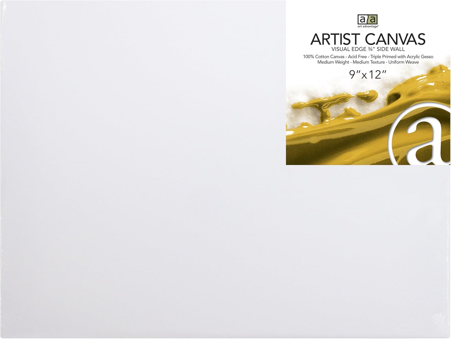 Art Advantage 5-Inch by 5-Inch Artist Canvas