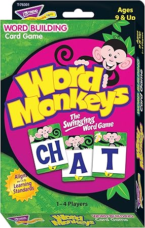 Amazon トレンド 英単語 カードゲーム 文字をならべて単語を作ろう Trend Word Monkeys Learning Game T カードゲーム トランプ おもちゃ