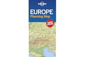 Lonely Planet Europe Planning Map: Easy-Fold, Full Colour Travel Map with Top Attractions, Itineraries & Themed Lists | Handy Slipcase for European Adventures