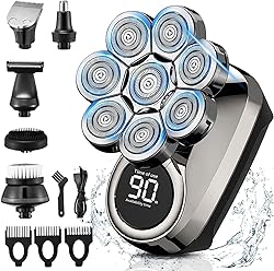 Head Shavers for Bald Men, 8D Upgraded 6-in-1 Bald