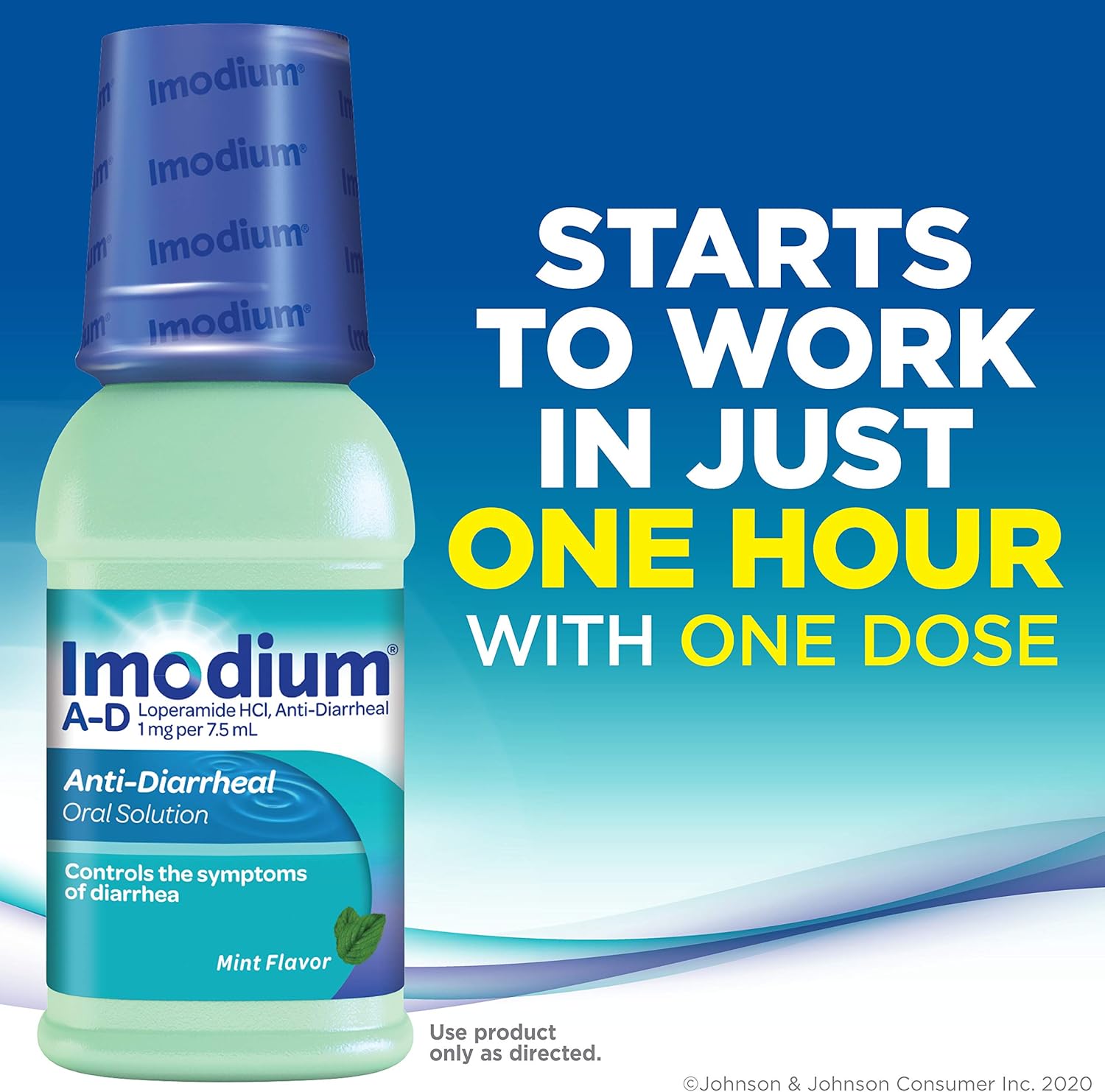 Imodium A-D Liquid Anti-Diarrheal Medicine with Loperamide Hydrochloride, Mint Flavor, 8 fl. oz: Health & Personal Care