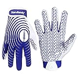 HANDLANDY Youth Football Gloves, Sticky Wide