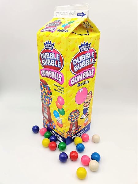 DUBBLE BUBBLE GUMBALLS, 20OZ CARTON (1)