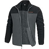 Pioneer Camp Men's Polar Fleece Sherpa Lined Jacket Warm Full Zip Up Thick Jacket Soft Outwear Winter Coat with Zipper Pocket