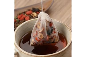 50Pcs Disposable Tea Bags Filter Bag for Tea Infuser with String Heal Seal Transparent Nylon Spice Filters Teabags Teaware ﻿ 