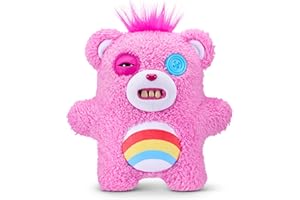 Fuggler Care Bears 9-Inch Plush Toy (Cheer Bear) by ZURU – Funny Ugly Monster Stuffed Animal with Human-Like Teeth, Collectib